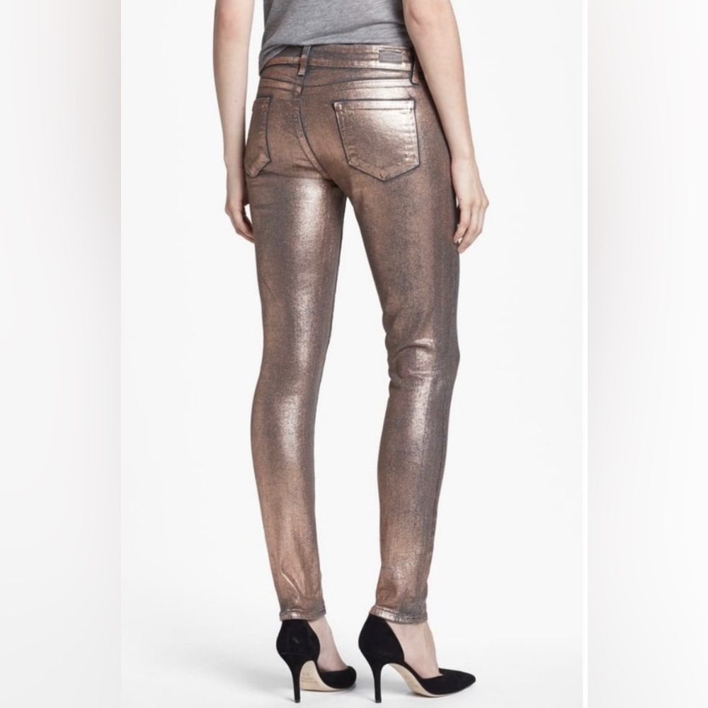 PAIGE Verdugo Metallic Ultra Skinny Jean - Picture 3 of 9
